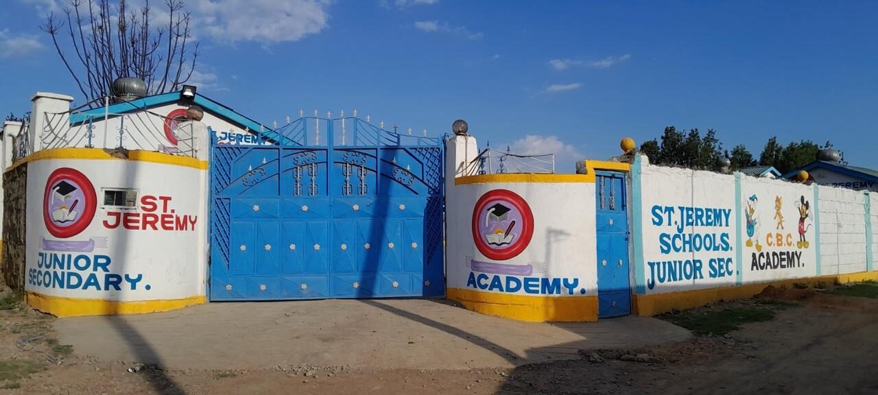 St. Jeremy Academy gate and signage